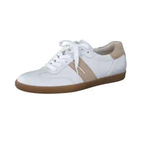 Paul Green Super Soft Flat Trainer - White/Beige