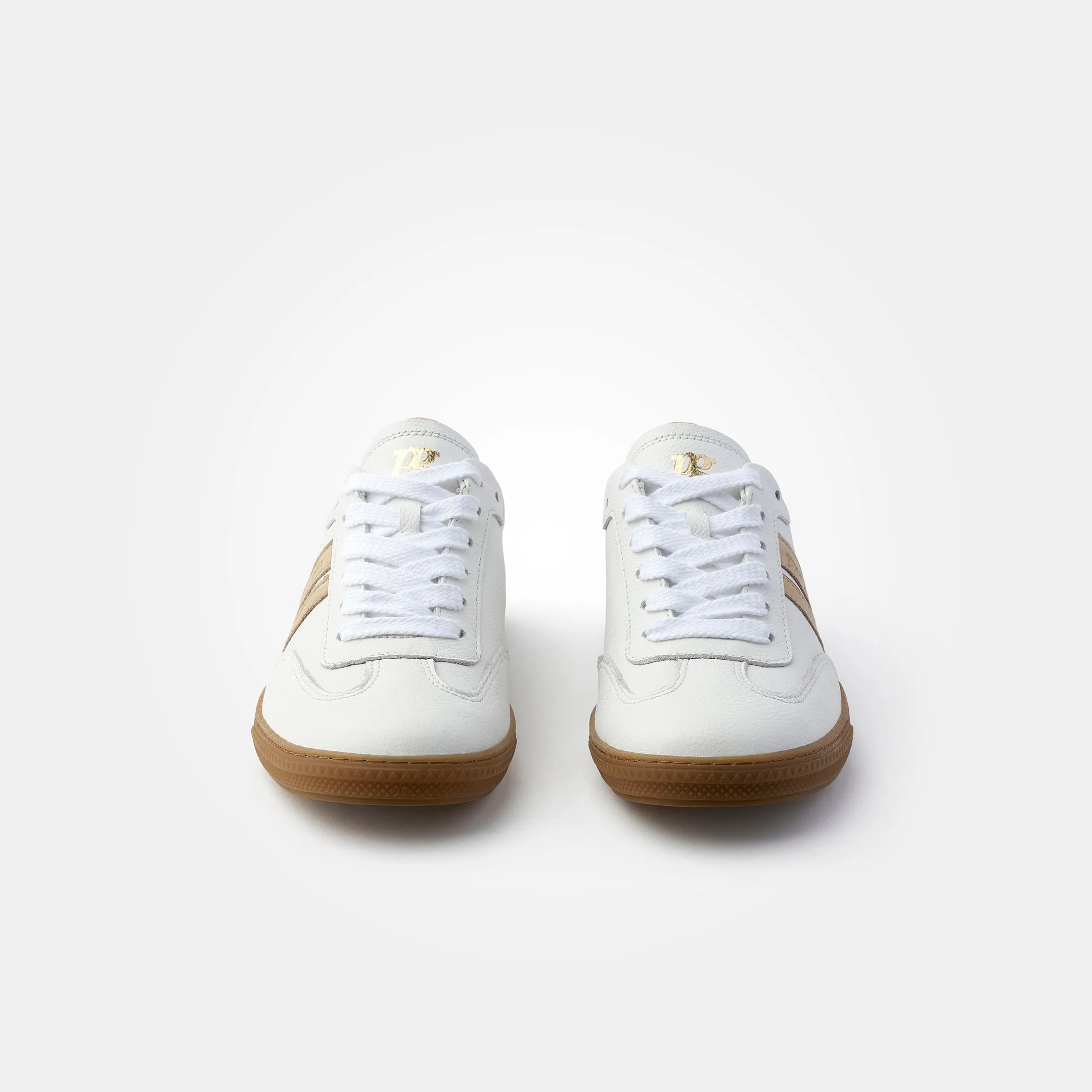 Paul Green Super Soft Flat Trainer - White/Beige