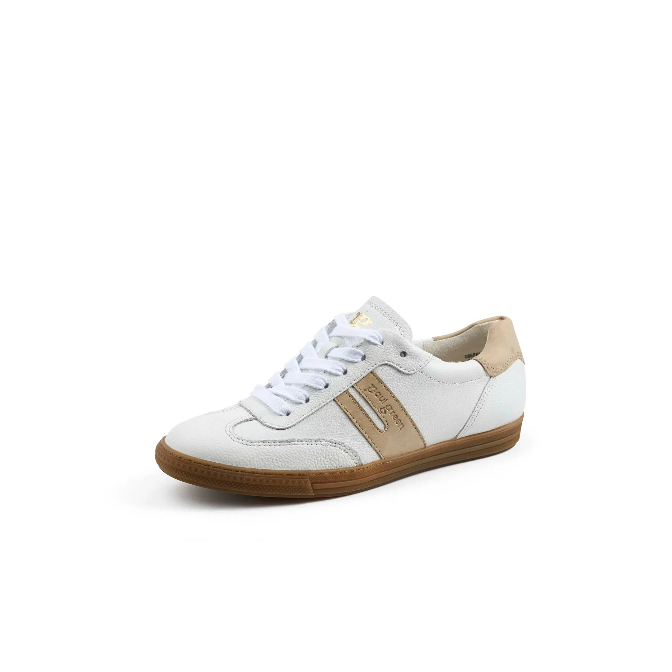 Paul Green Super Soft Flat Trainer - White/Beige