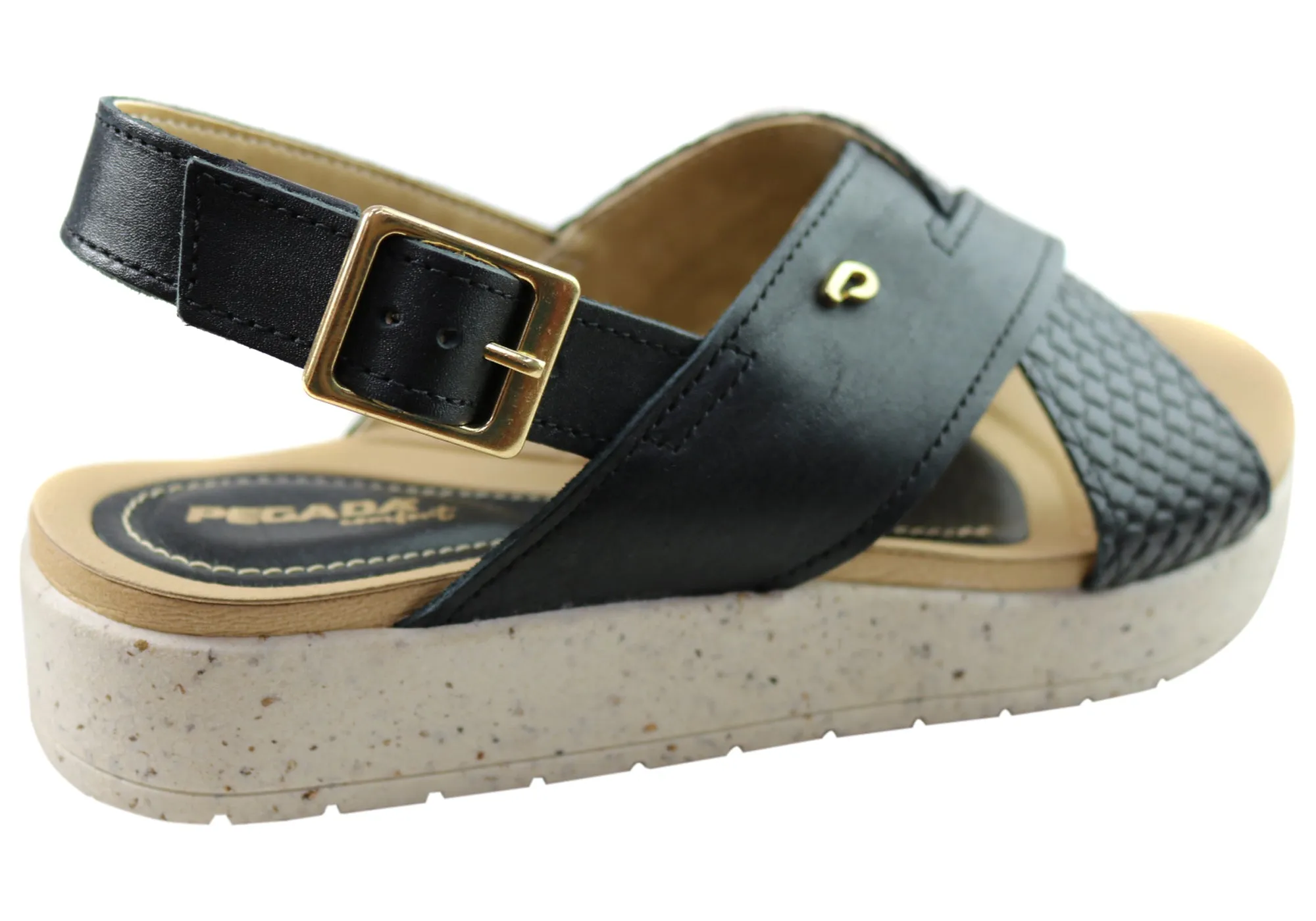 Pegada Nelba Womens Comfortable Leather Sandals Made In Brazil