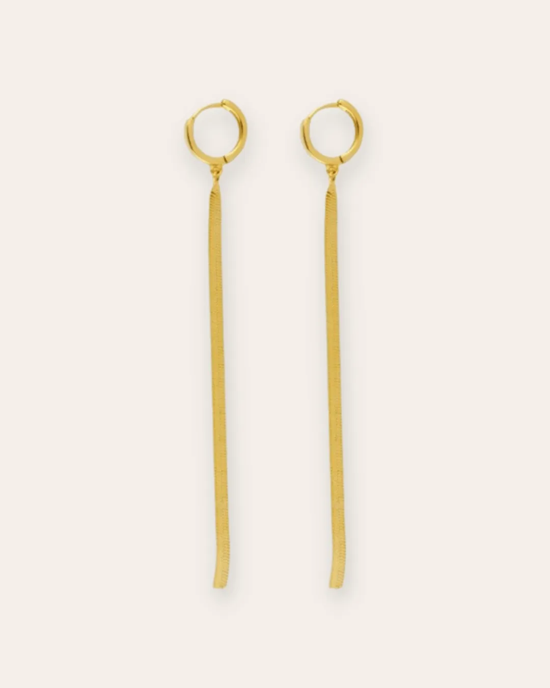 PENDIENTES FLAT TAIL MINI HOOPS