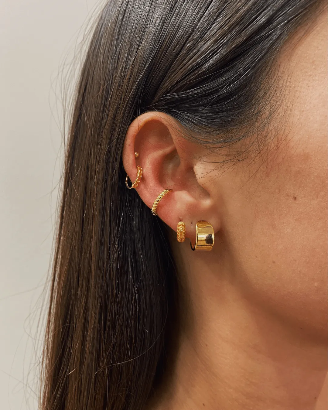 PENDIENTES MINI FLAT HOOPS