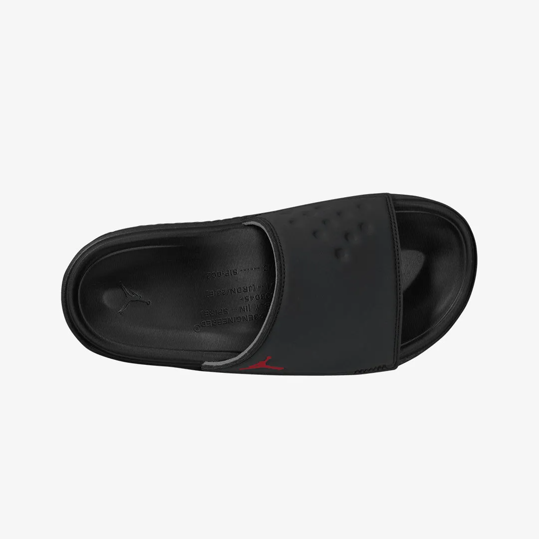 ANTHRACITE/UNIVERSITY RED-BLACK SLIDE, PLAY NOW