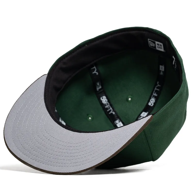 Politics x New Era 59FIFTY Fitted Hat - Green/Brown