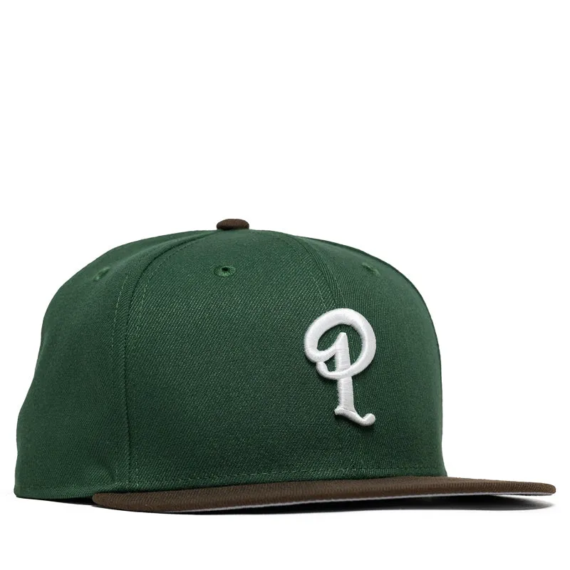 Politics x New Era 59FIFTY Fitted Hat - Green/Brown