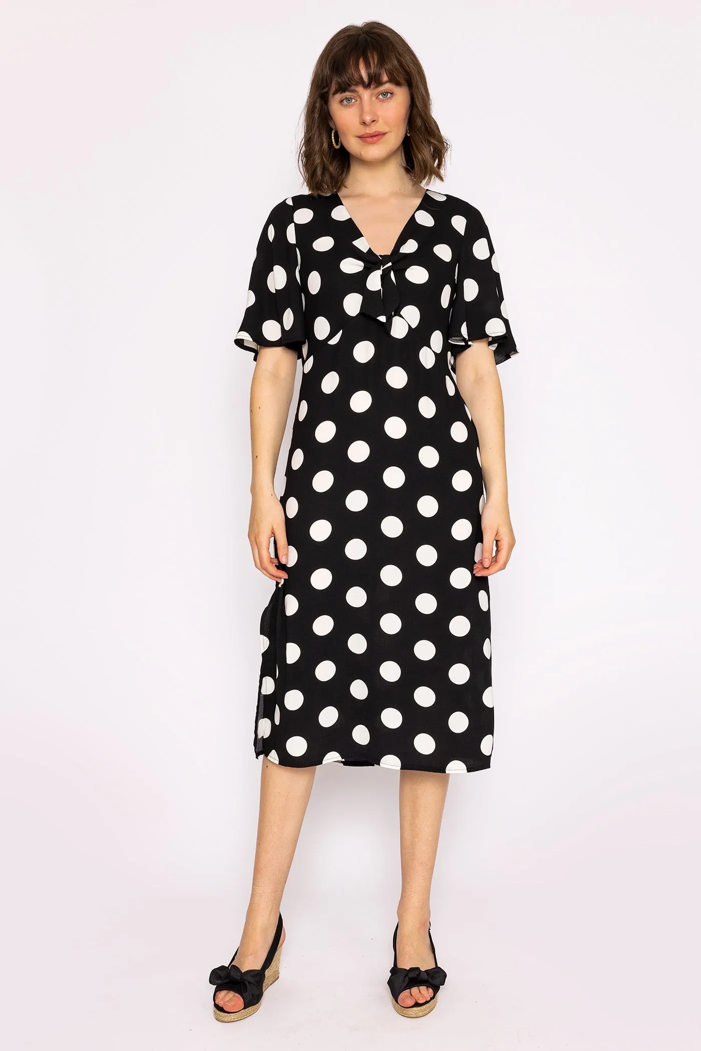 Polka Dot Dress in Black