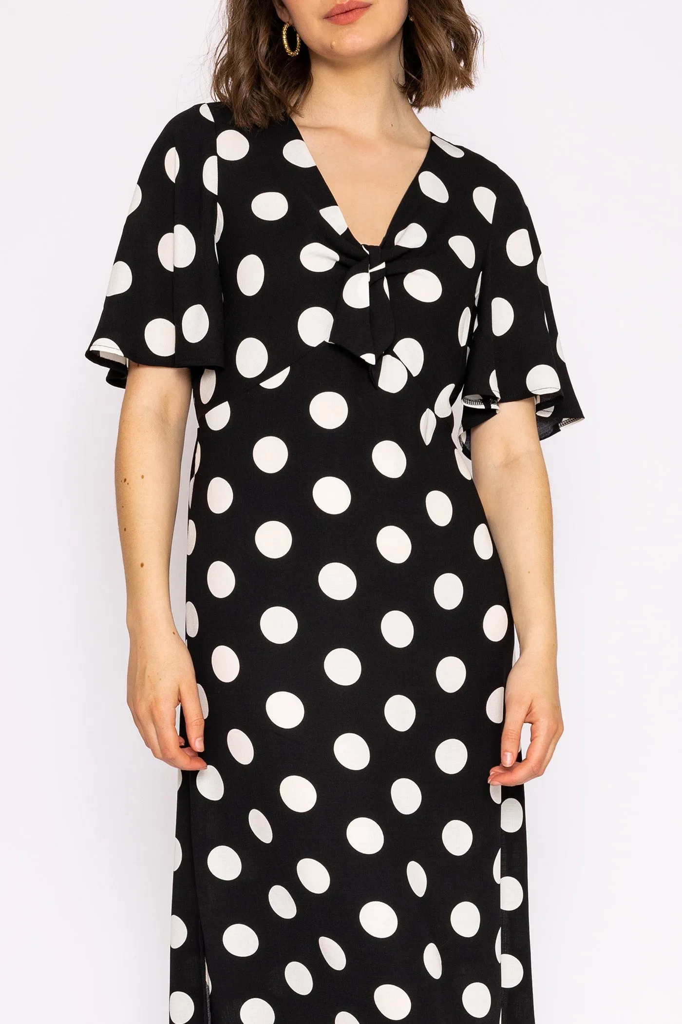 Polka Dot Dress in Black