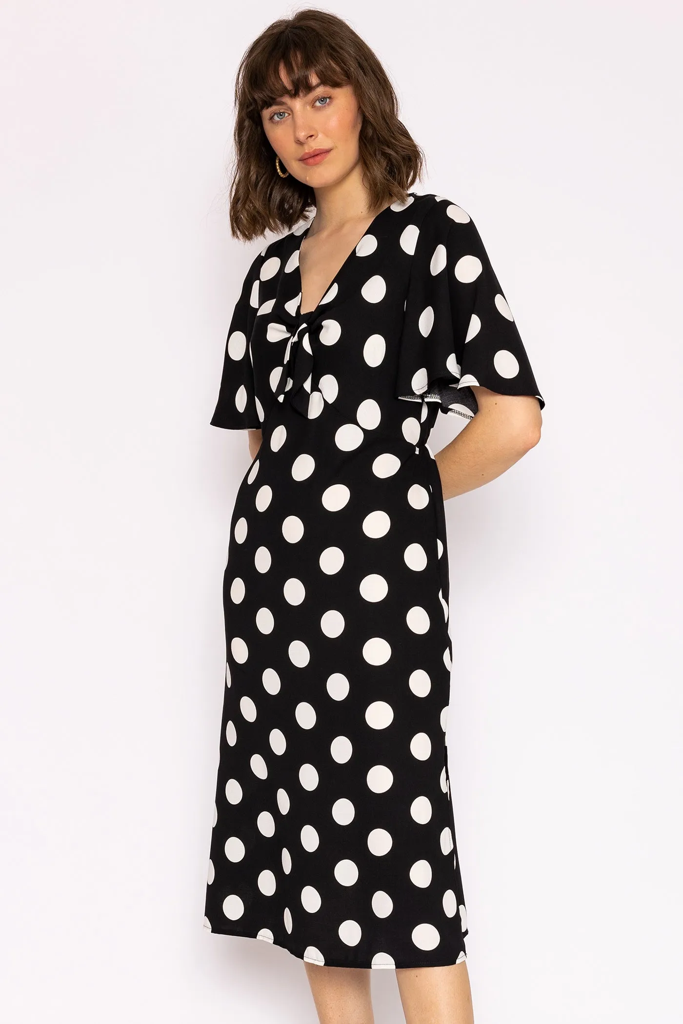 Polka Dot Dress in Black