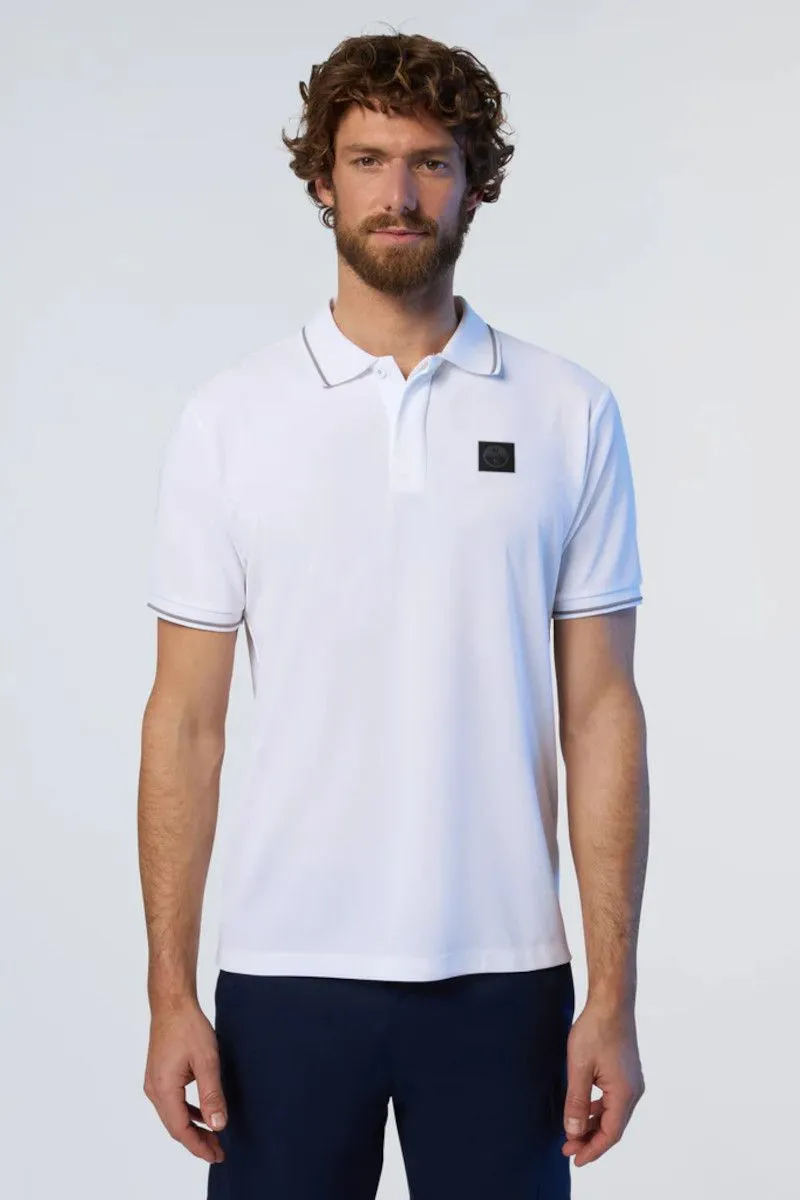 White Men's Coolmax Polo Shirt