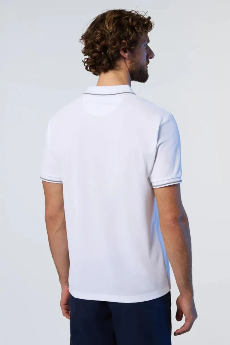 White Men's Coolmax Polo Shirt