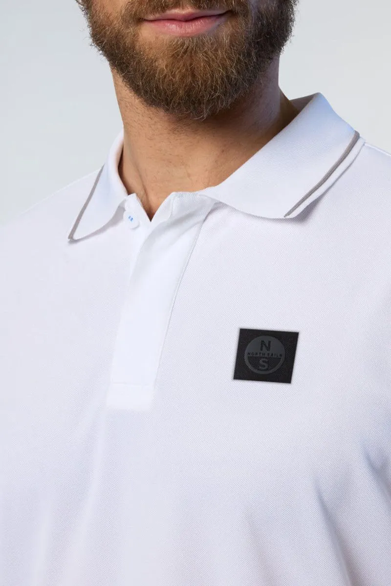 White Men's Coolmax Polo Shirt