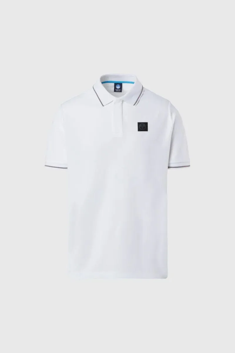 White Men's Coolmax Polo Shirt