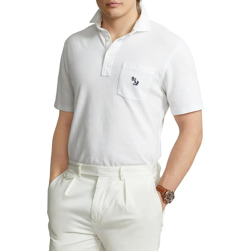 Polo Ralph Lauren Classic Fit Anchor Mesh Polo Shirt