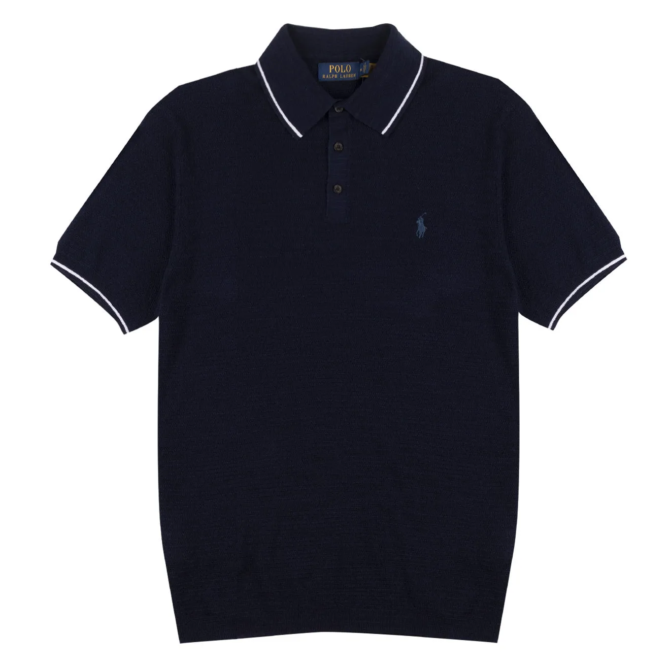 Polo Ralph Lauren Cotton Linen S/S Polo Knit Bright Navy