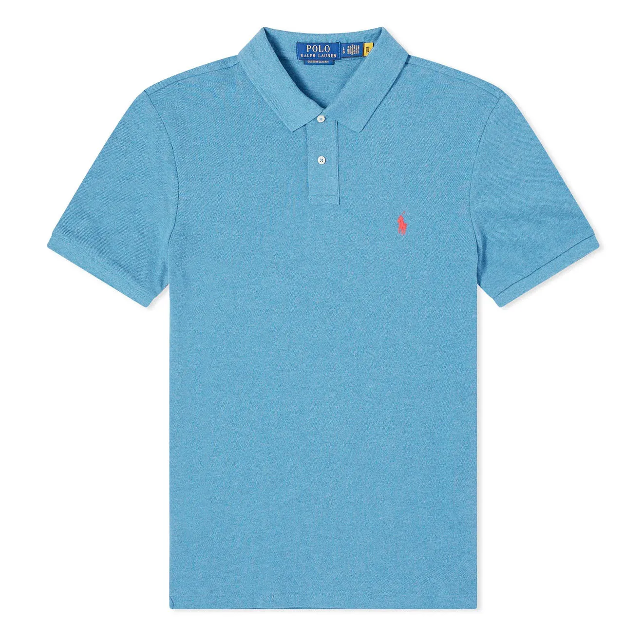 Polo Ralph Lauren Custom Slim Fit Classic Polo Marine Heather