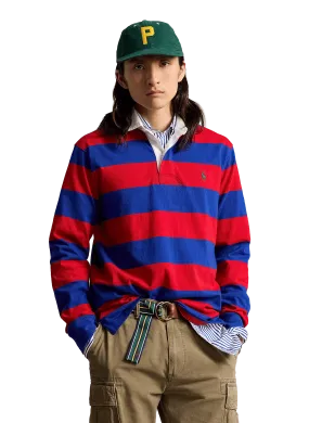 Polo ralph lauren  Long-sleeved striped cotton polo shirt - Red