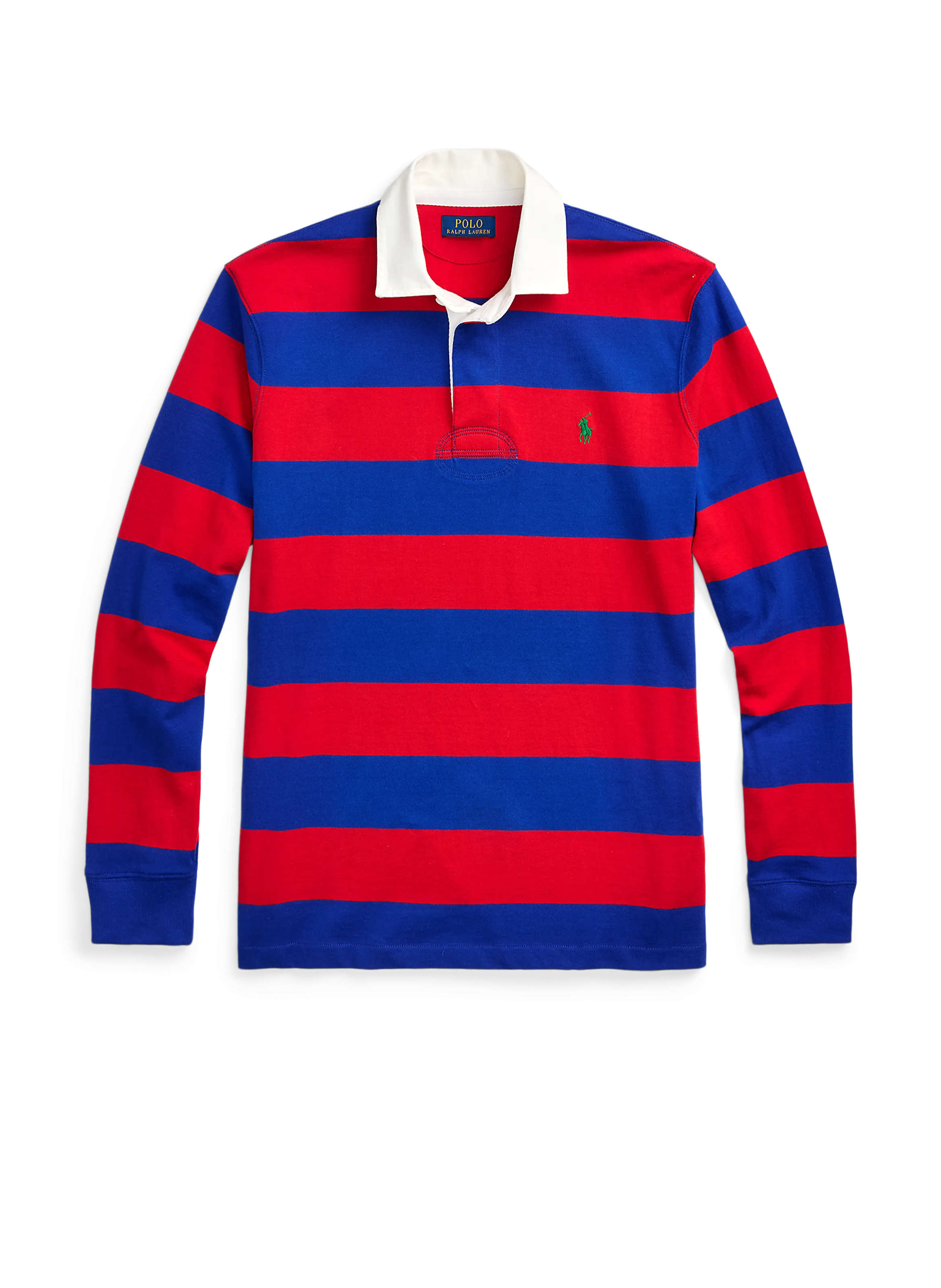 Polo ralph lauren  Long-sleeved striped cotton polo shirt - Red