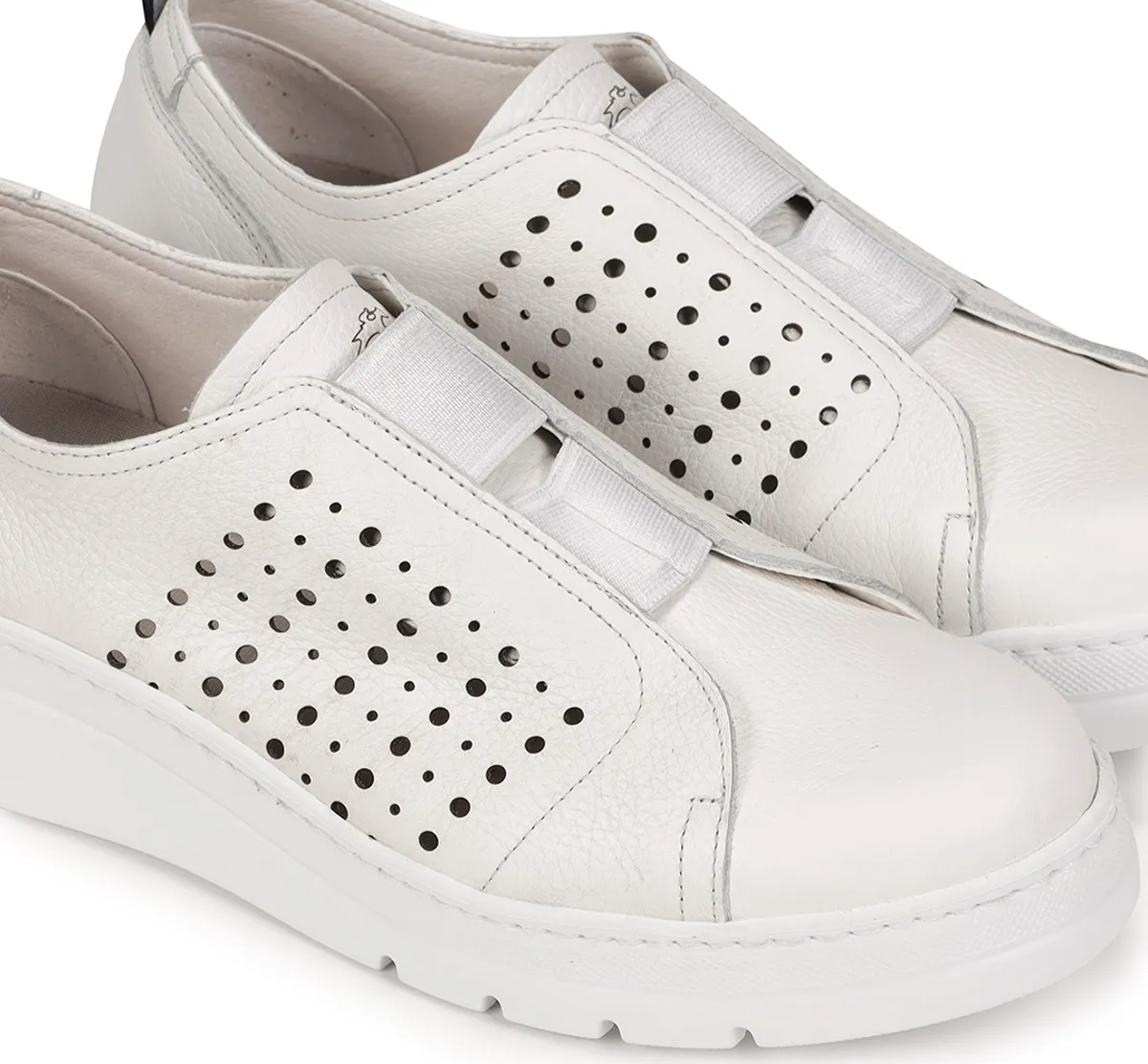 POMPAS F1423 White Sneakers