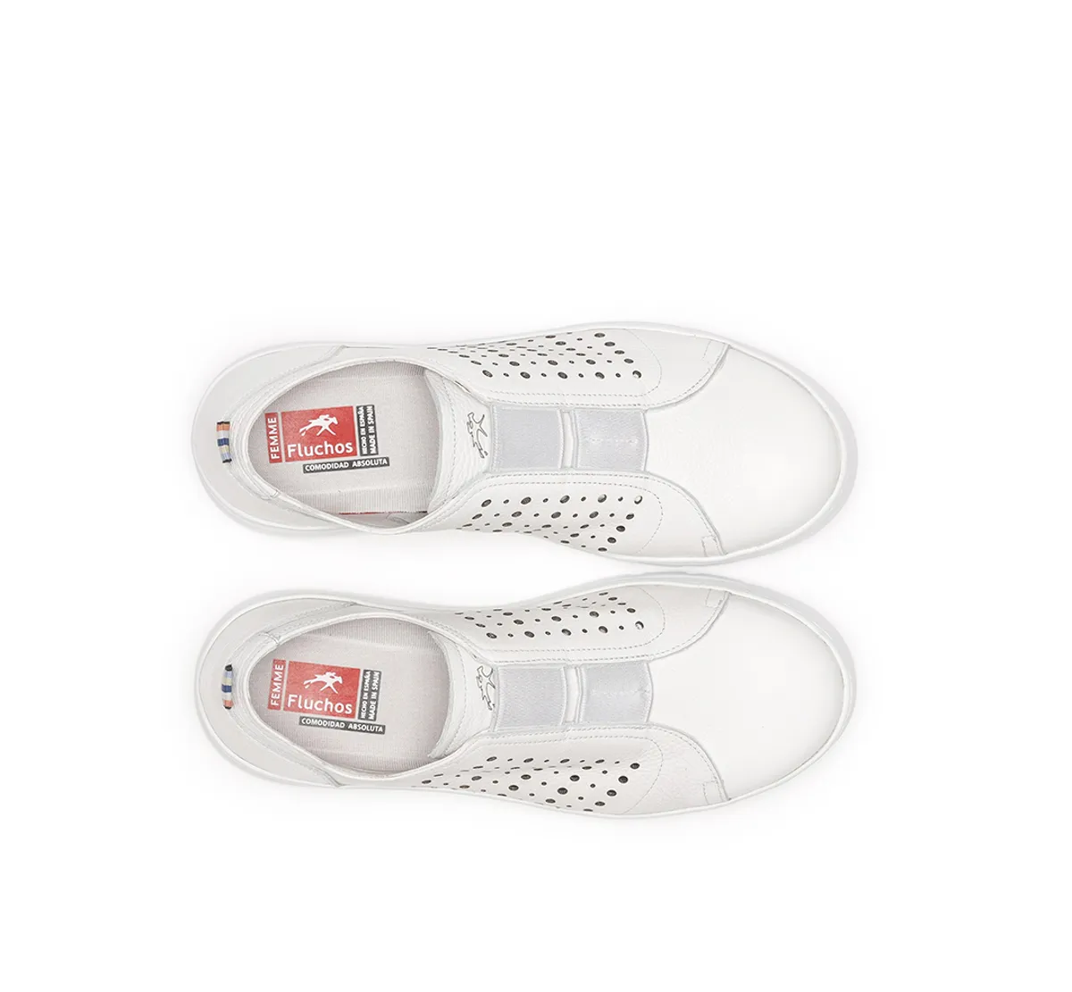 POMPAS F1423 White Sneakers