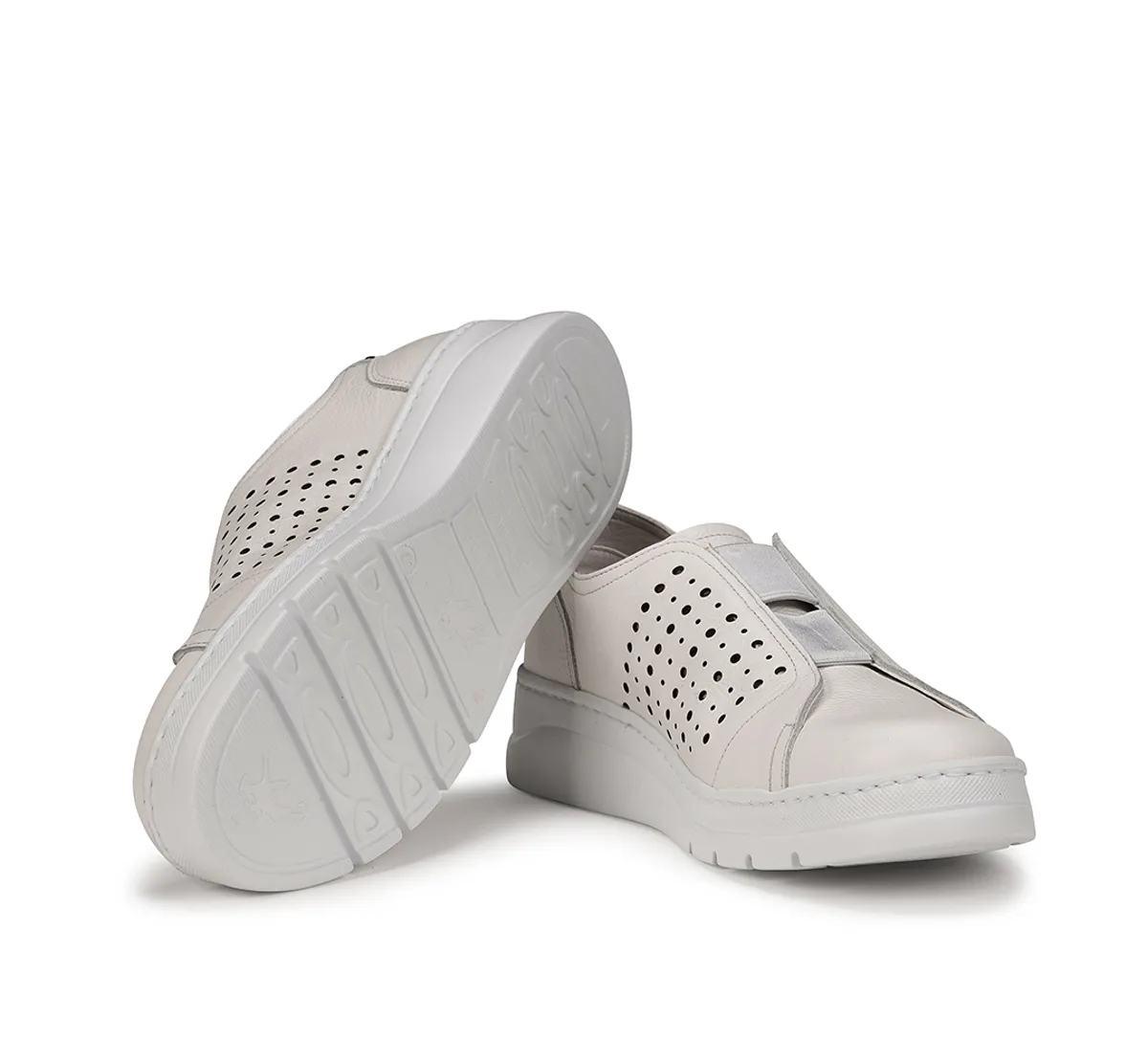 POMPAS F1423 White Sneakers