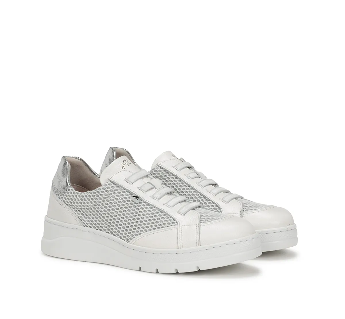 POMPAS F1668 White Sneakers