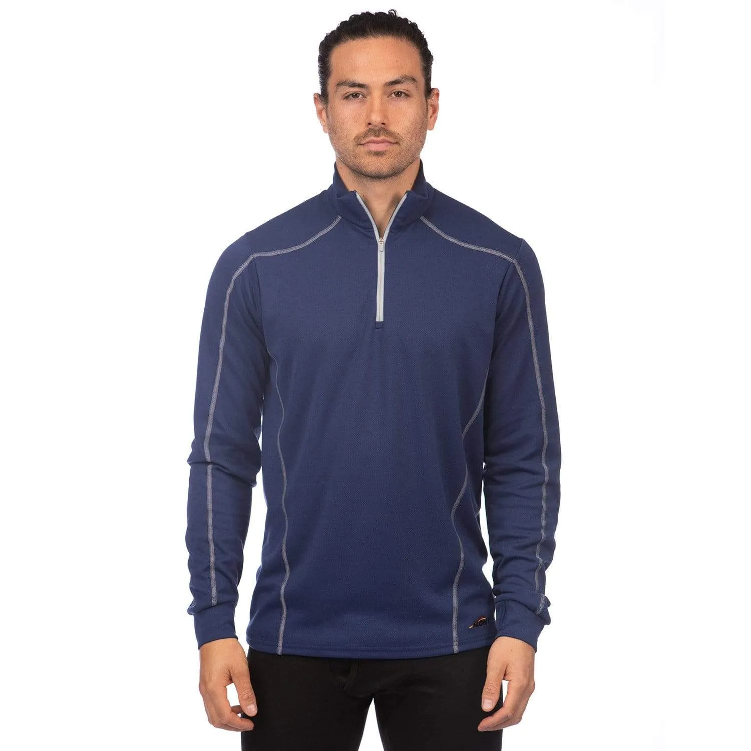 Power Dry Long Sleeve Zip Polo Men