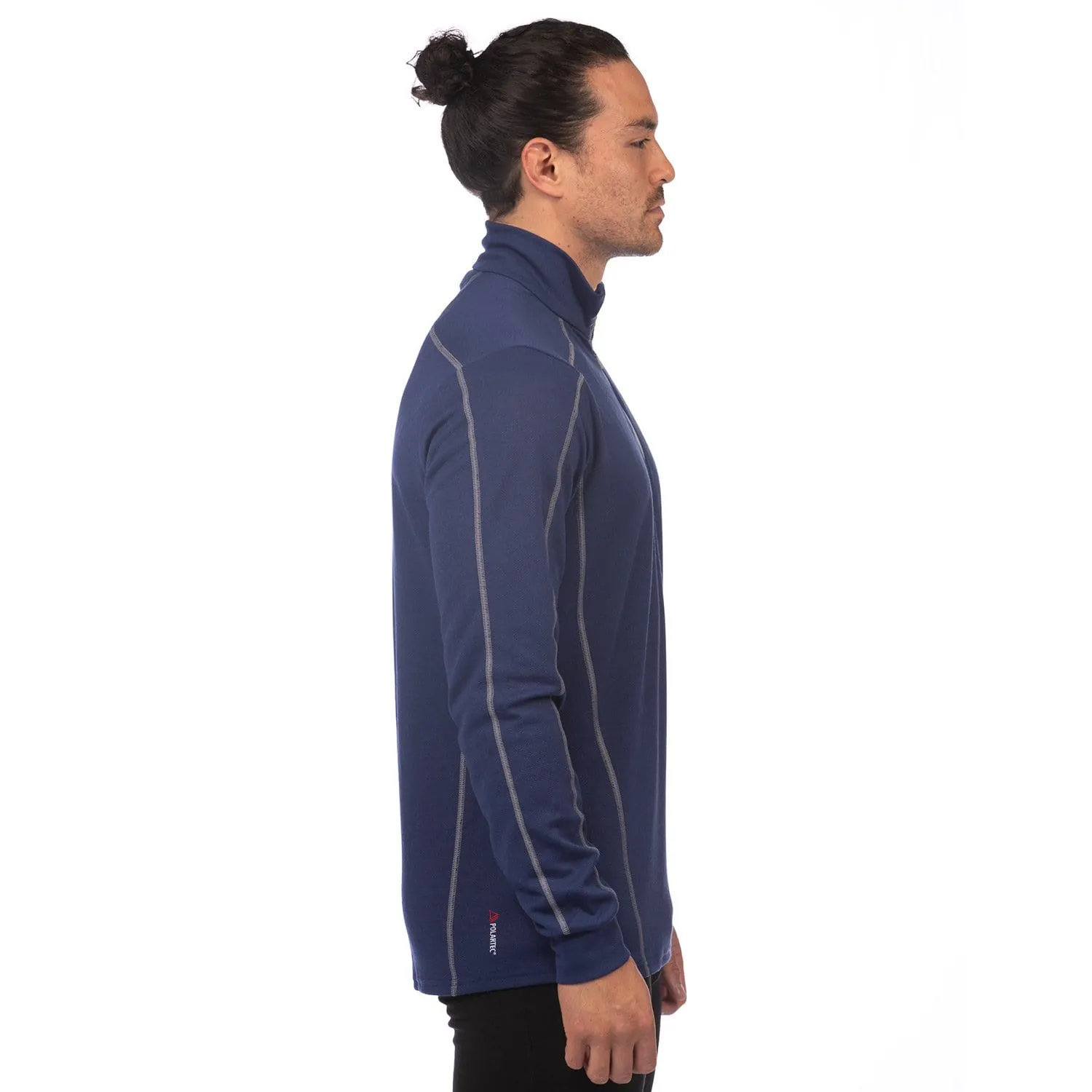 Power Dry Long Sleeve Zip Polo Men