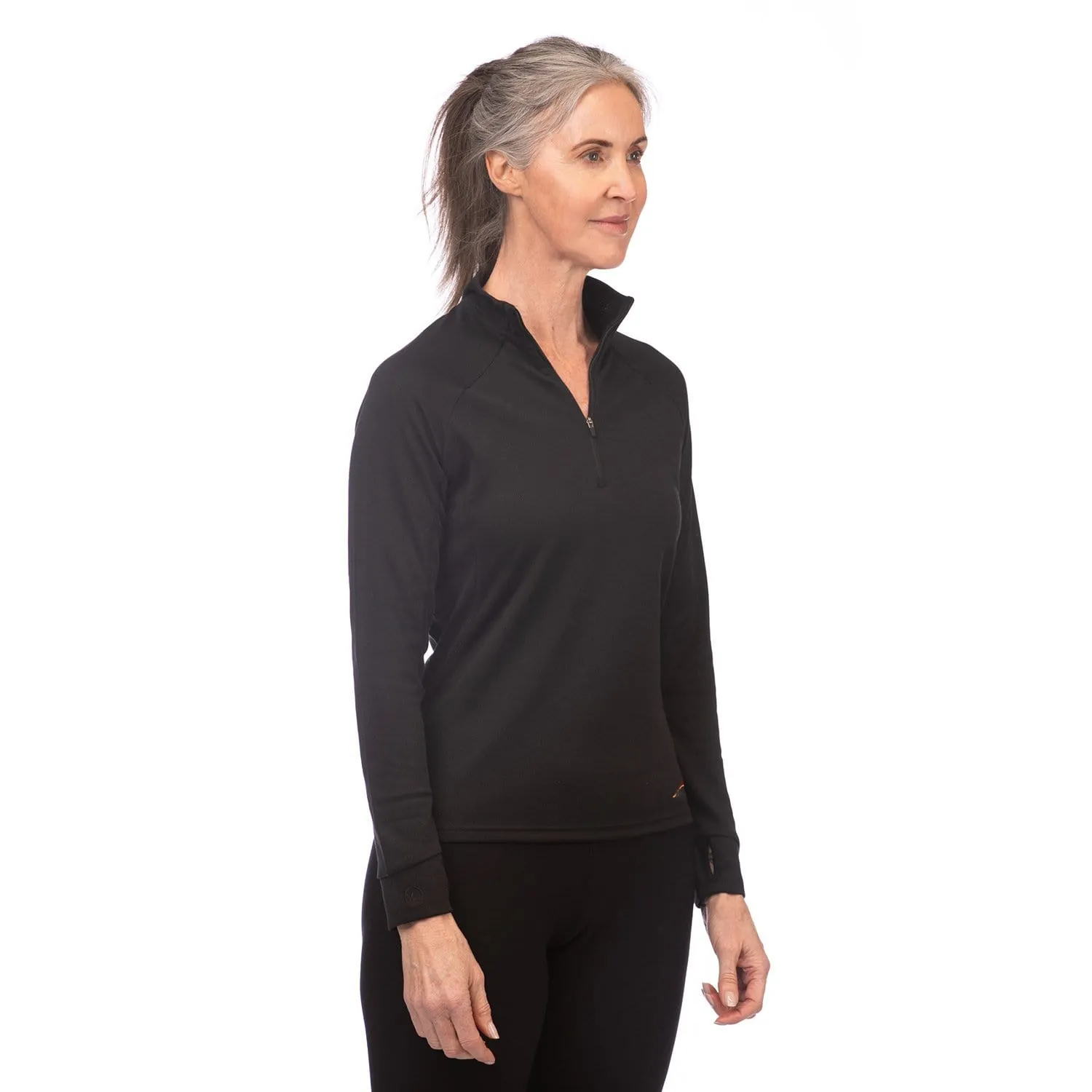 Power Dry Long Sleeve Zip Polo Women