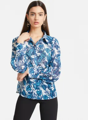 Sheer Blouse With Print