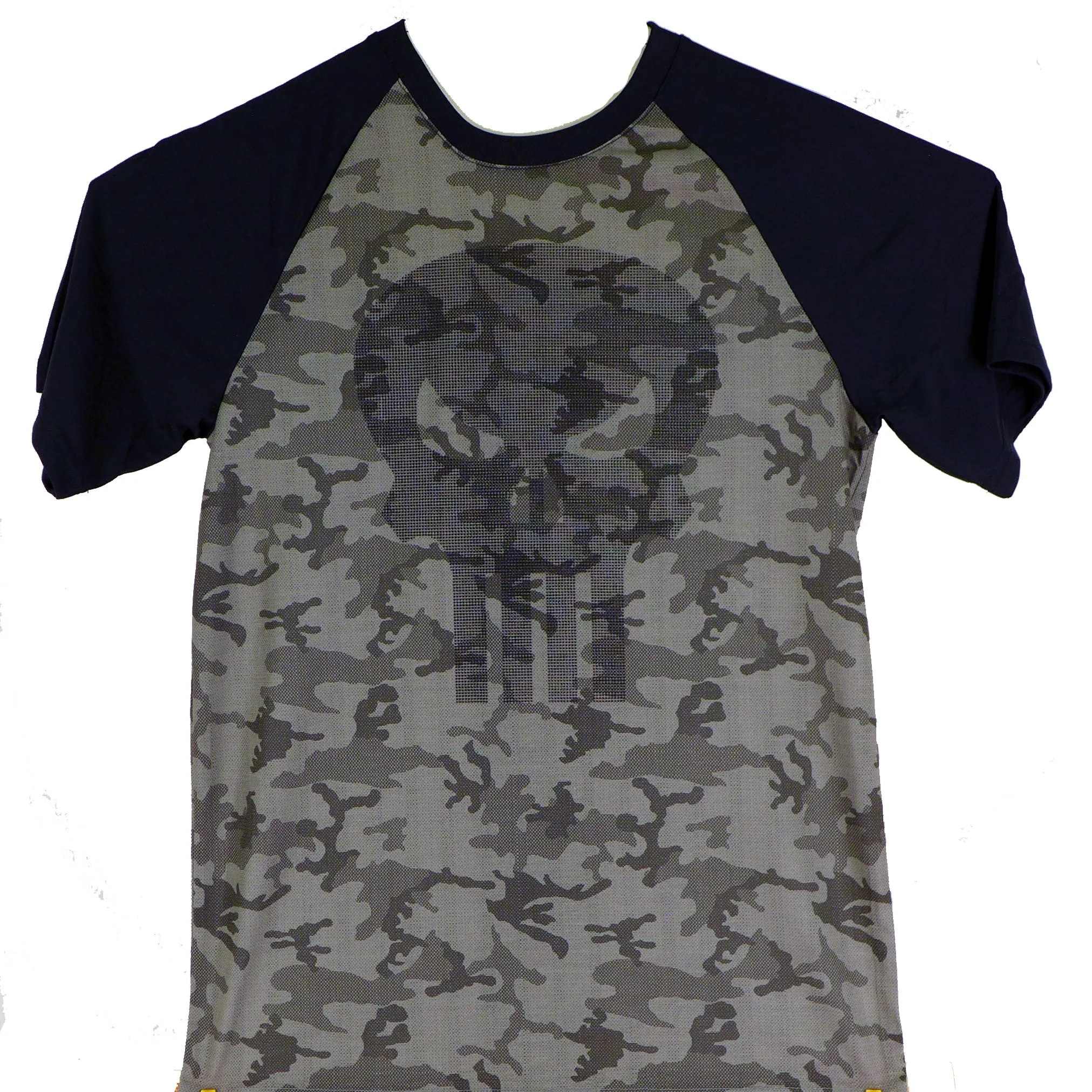 Punisher Logo Camo Raglan Shirt