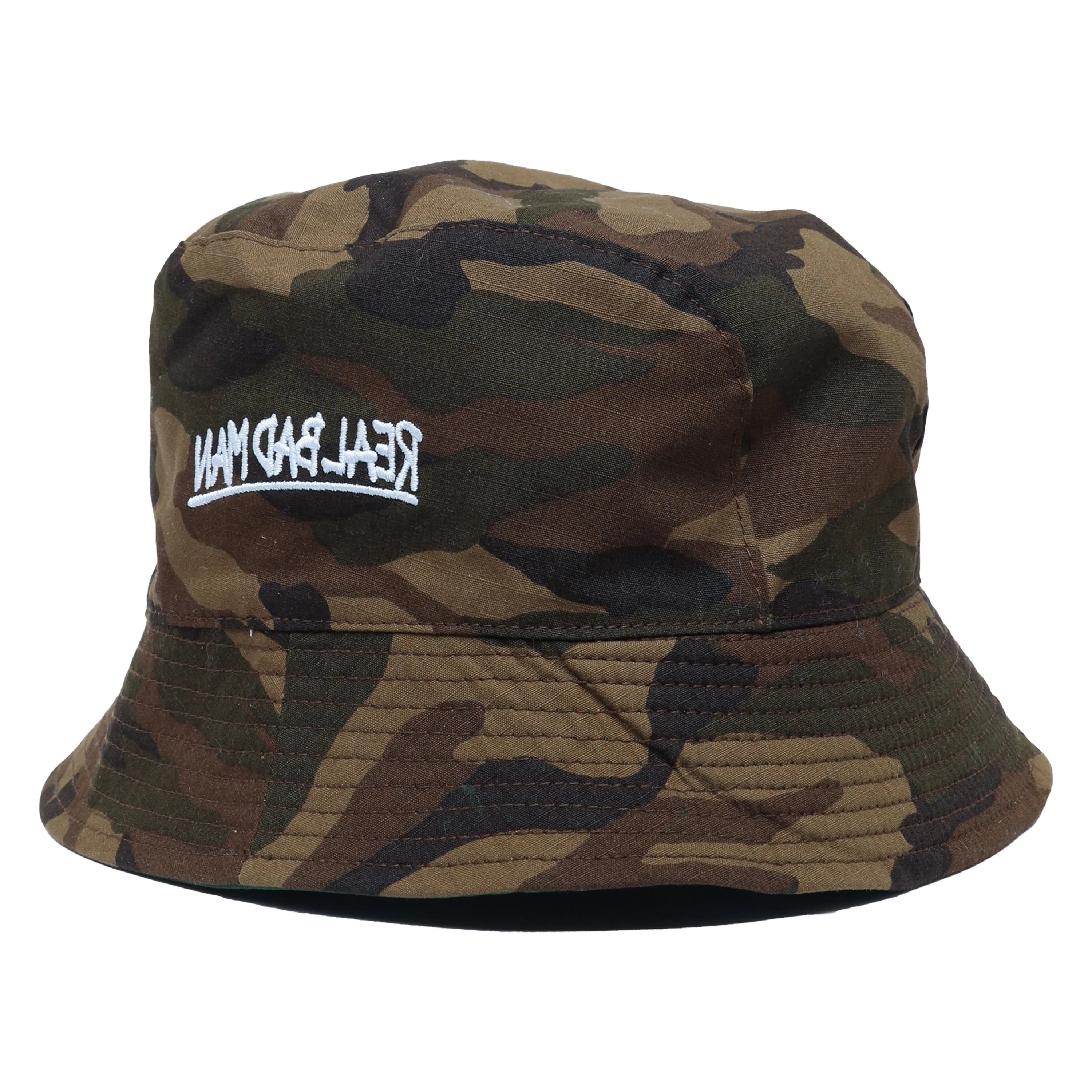 Real Bad Man Reversible Bucket Hat 'Camo'