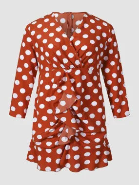 Red Polka Dot Party Dress