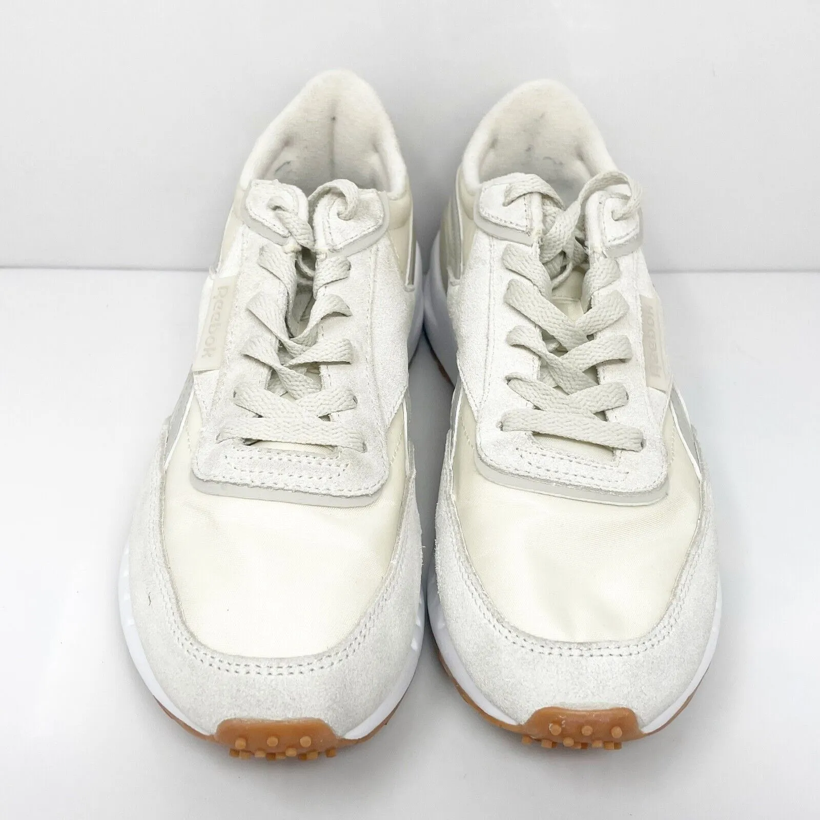 Reebok Womens Classic Legacy AZ R30155W Beige Running Shoes Sneakers Size 8