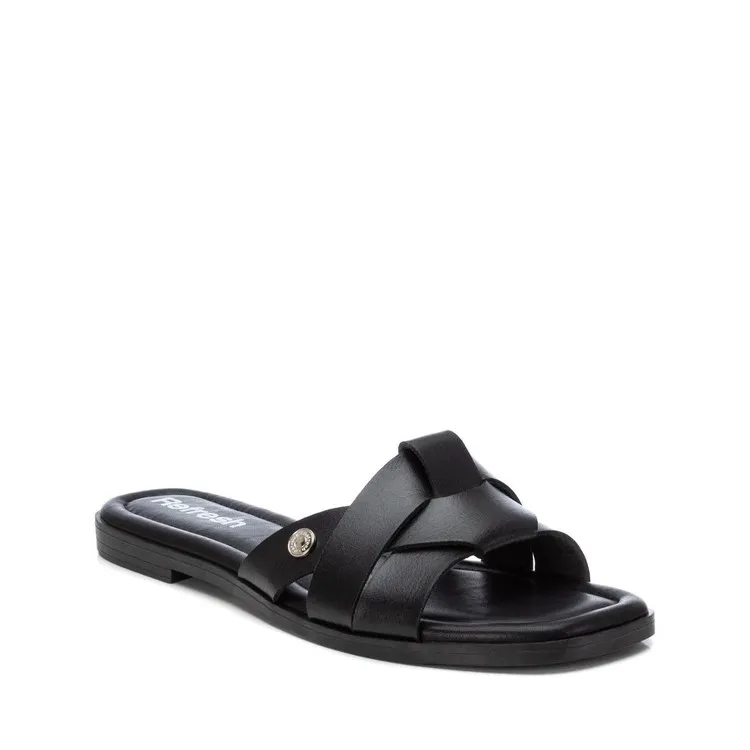 Flat Nero Sandali Donna Refresh 171551