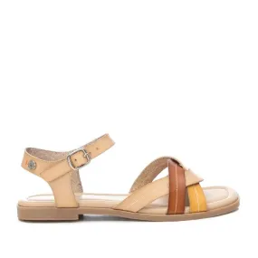 Beige Flat Sandali