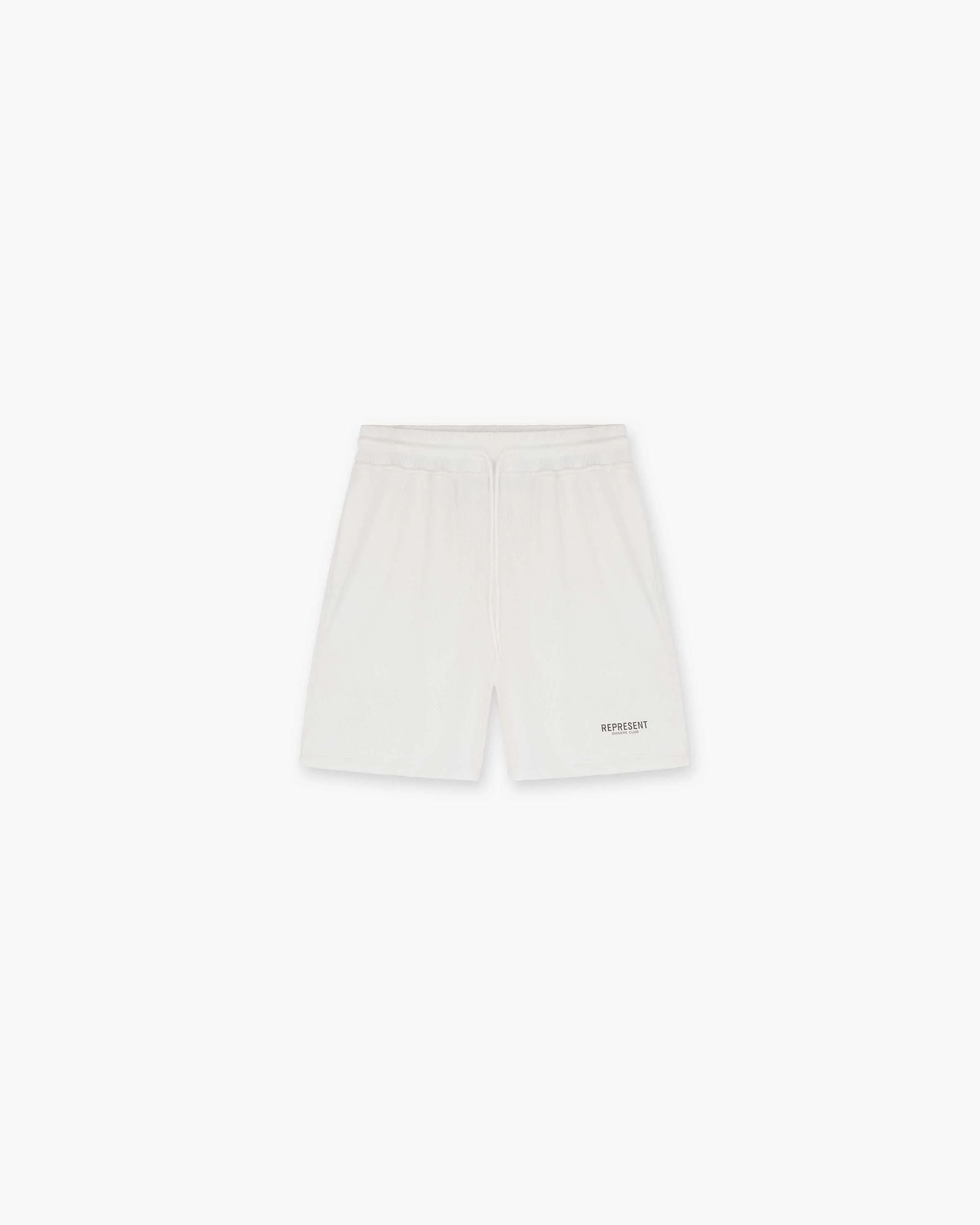 Represent Owners Club Mesh Shorts - Flat White