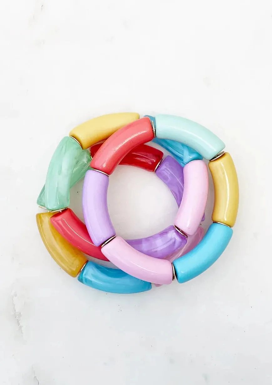 Resin Cylinder Bangle Collection