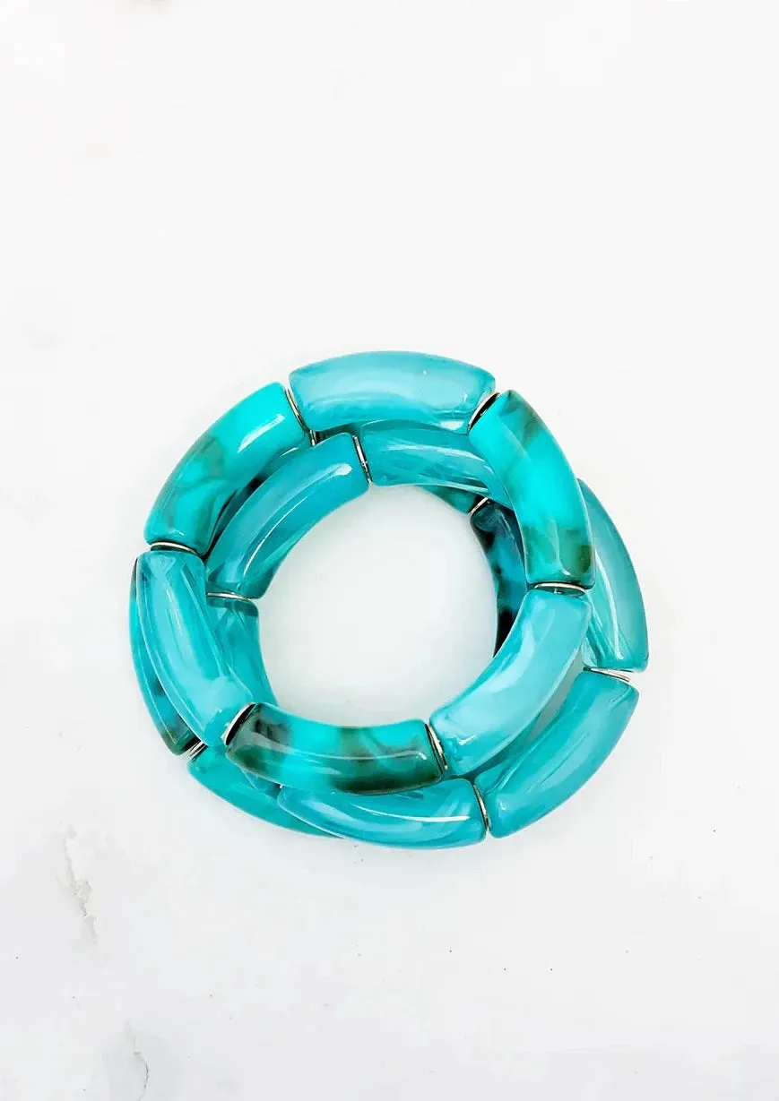 Resin Cylinder Bangle Collection