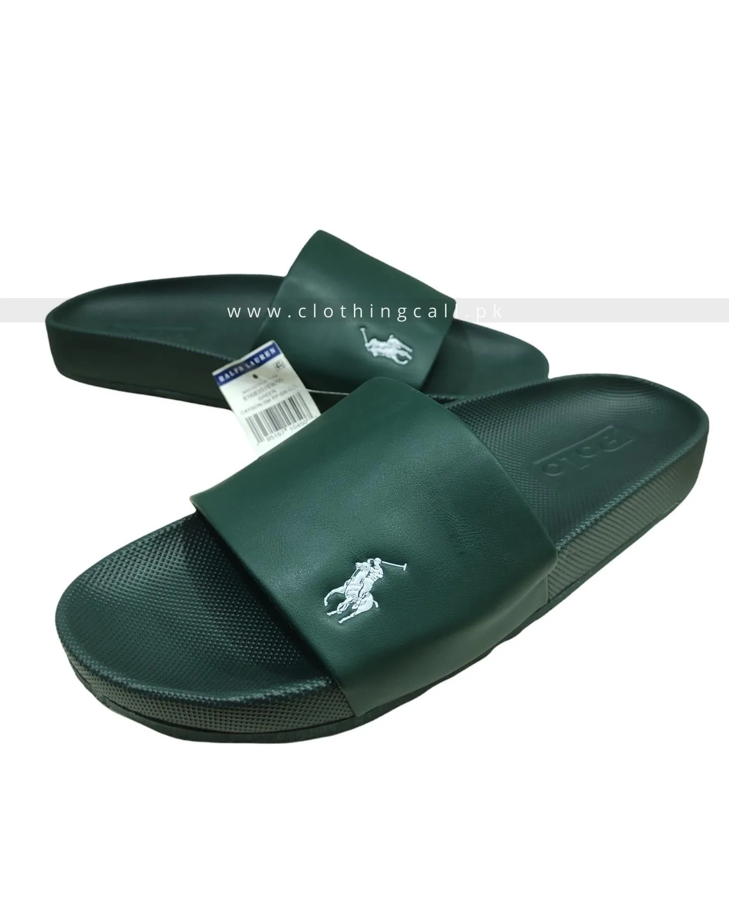 RL Cayson Dark Green Slides