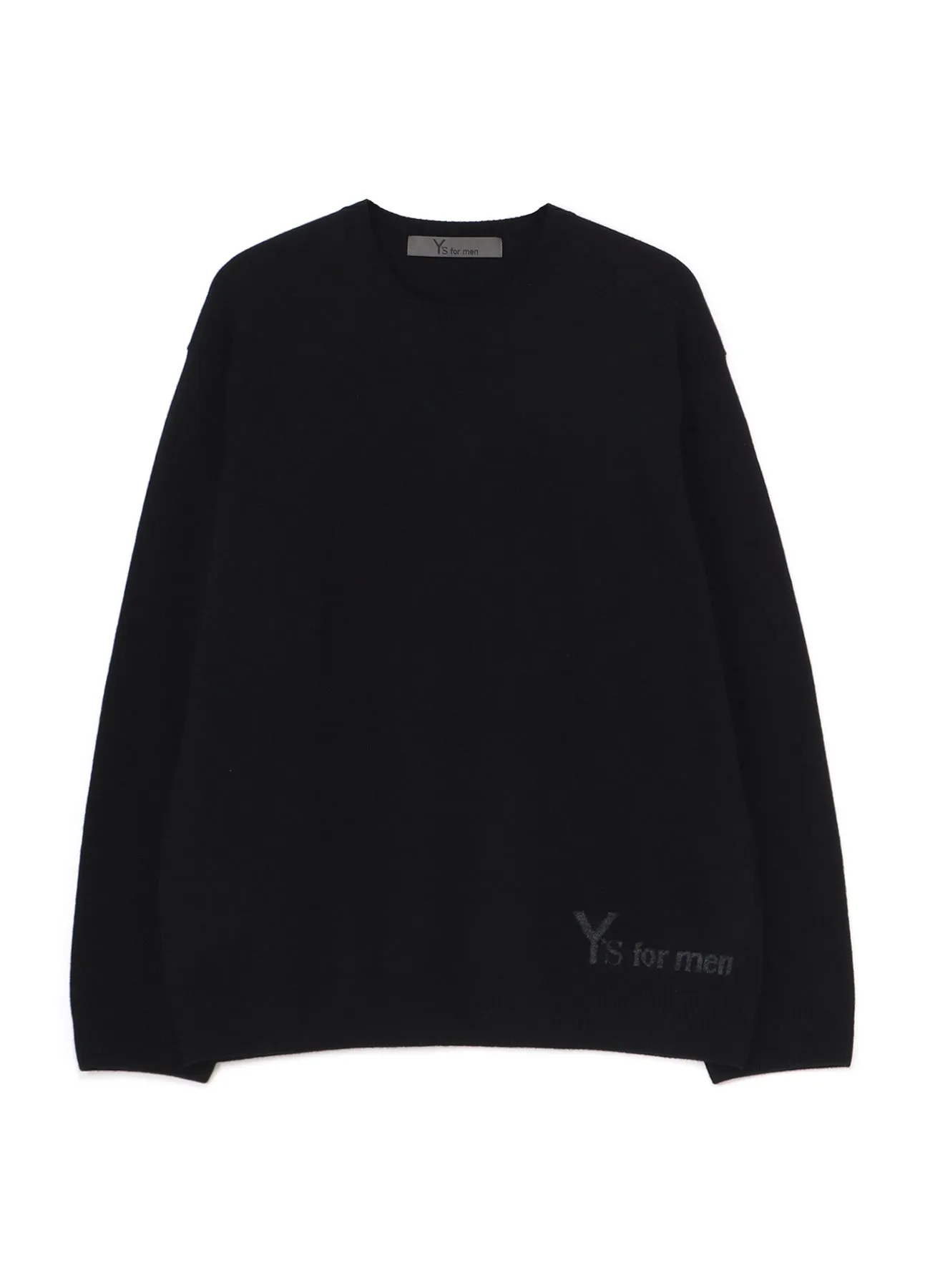 ROUND NECK INTARSIA KNIT WITH Y's for men LOGO