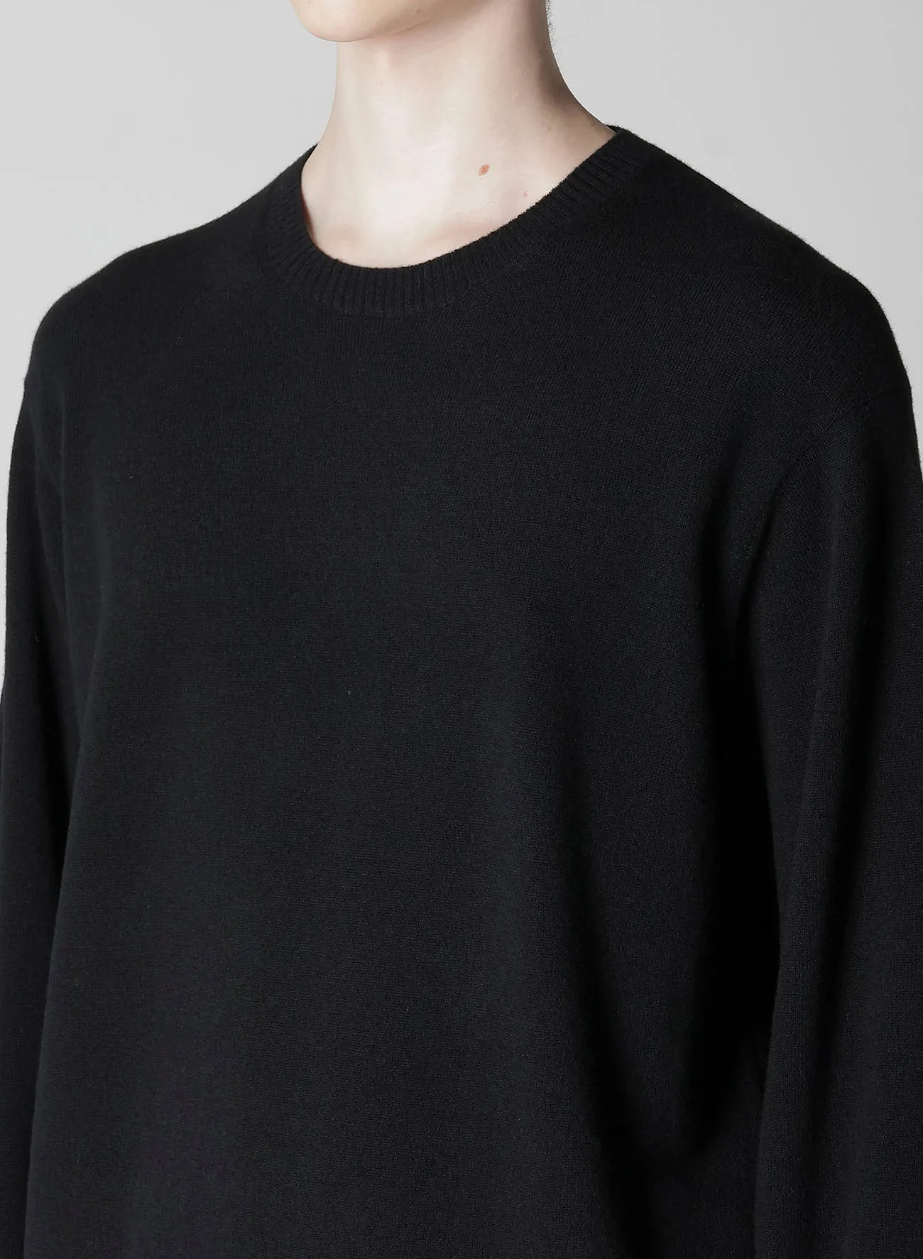 ROUND NECK INTARSIA KNIT WITH Y's for men LOGO