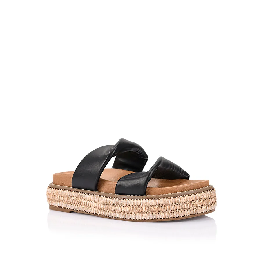 Rue Flatform Slides - Black