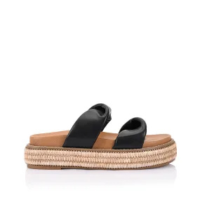 Rue Flatform Slides - Black