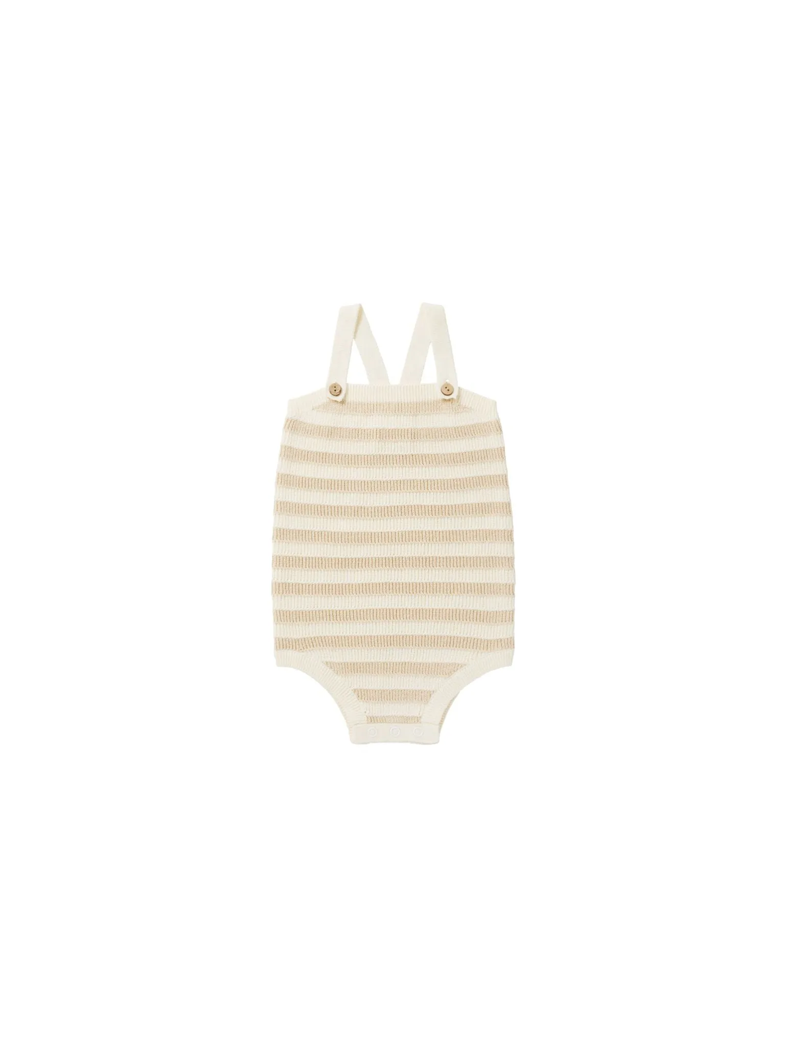 Rylee & Cru Sand Stripe Knit Baby Romper