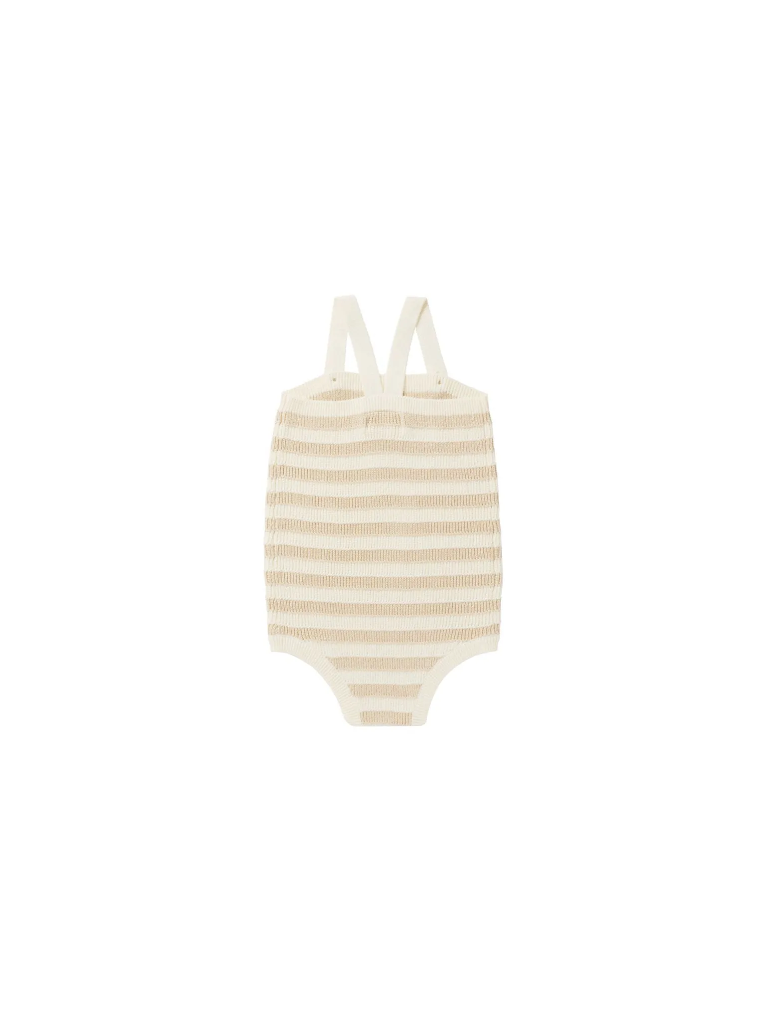 Rylee & Cru Sand Stripe Knit Baby Romper