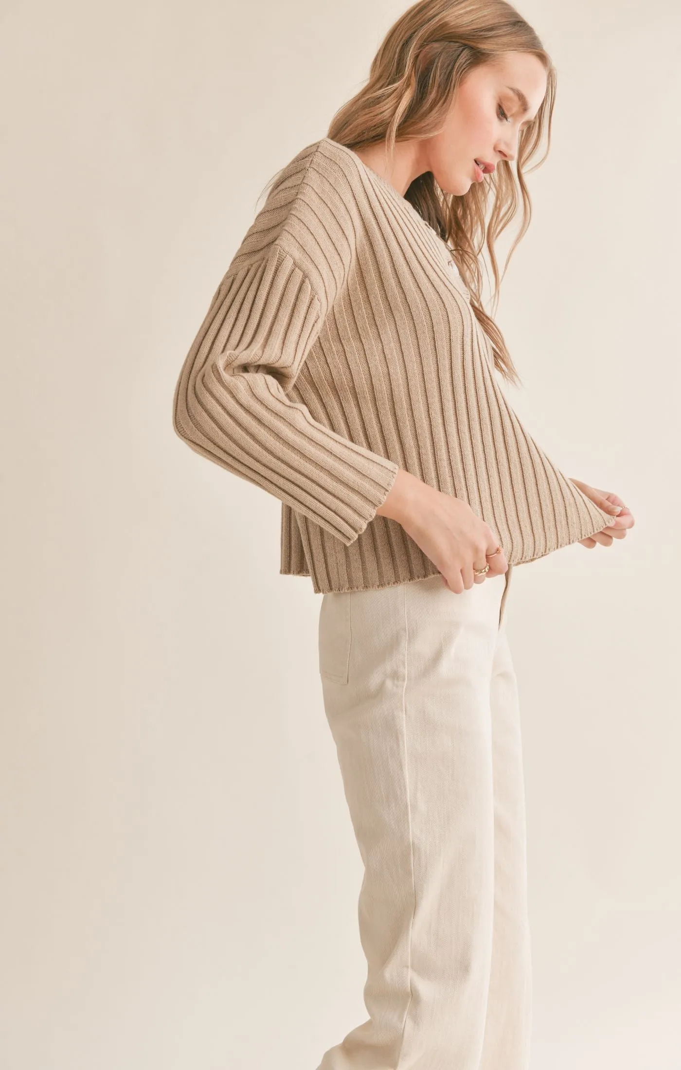 Sadie Sage Jemma Ribbed Knit Top - Ribbed Knit Top by Sadie & Sage, Jemma