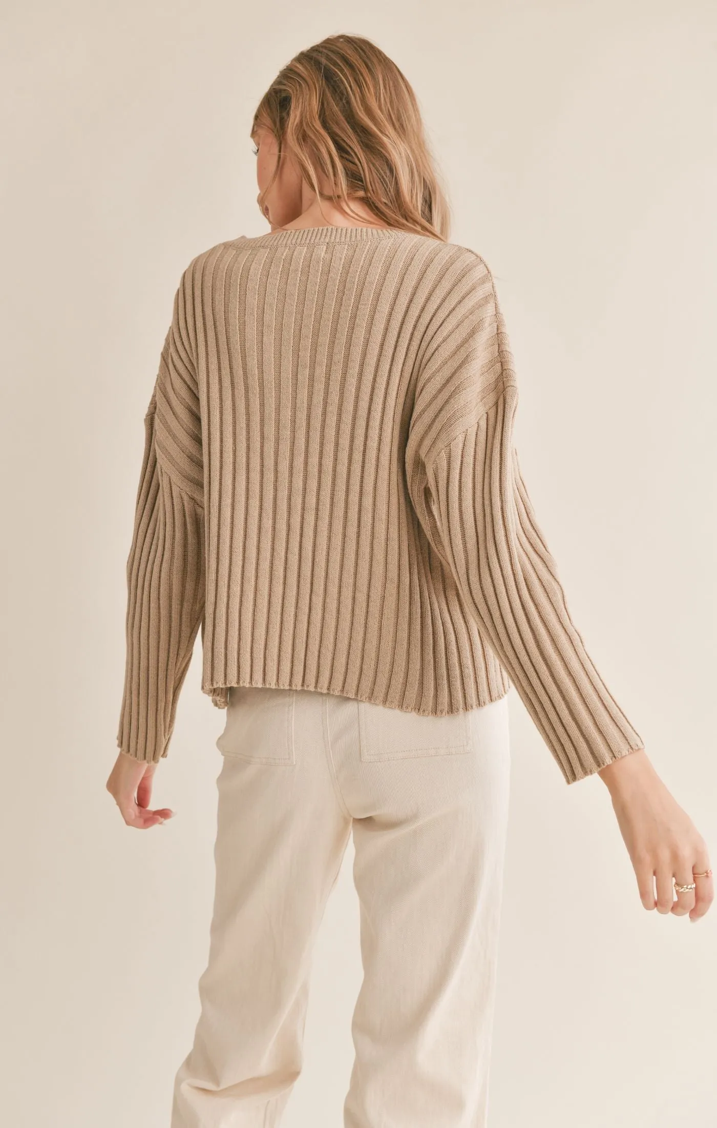 Sadie Sage Jemma Ribbed Knit Top - Ribbed Knit Top by Sadie & Sage, Jemma