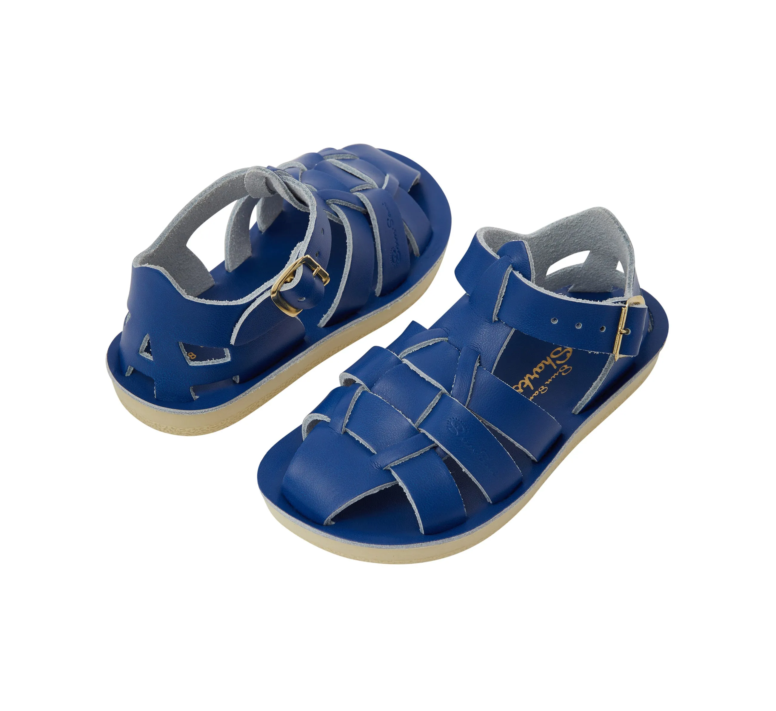 Salt Water Sandals Child Shark Cobalt - Size C11 by Salt Water Sandals