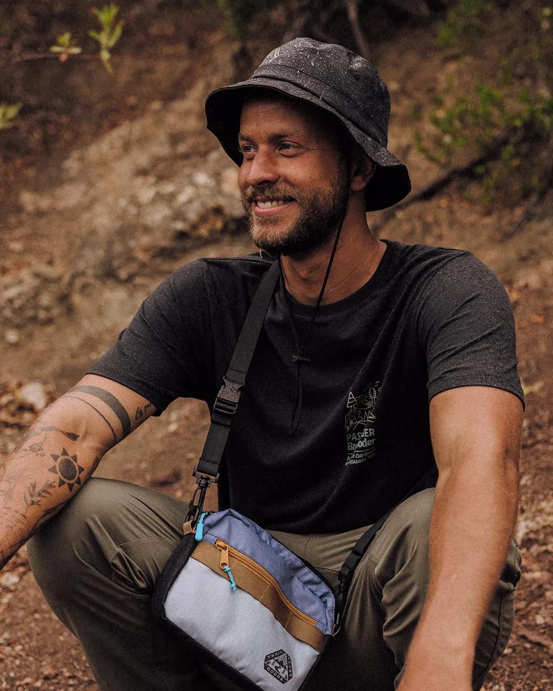 Shaded Organic Bucket Hat - Black