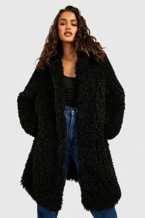 Shaggy Faux Fur Coat